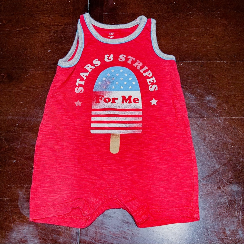 July 4th 🇺🇸 Stars & Stripes Romper
